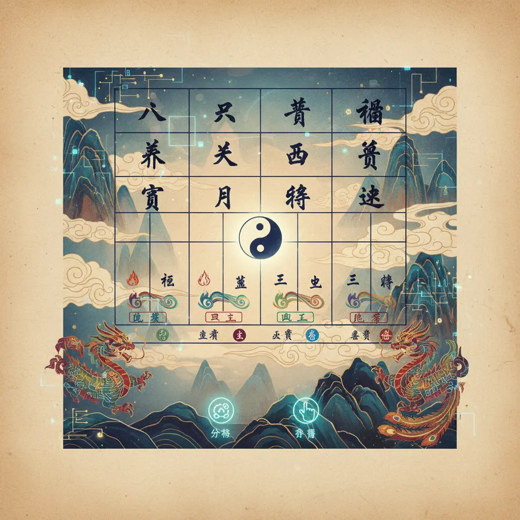 八字命理 - 八字排盤