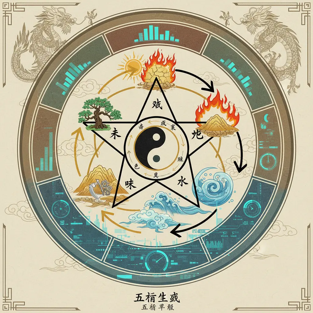 五行平衡 - 五行生剋